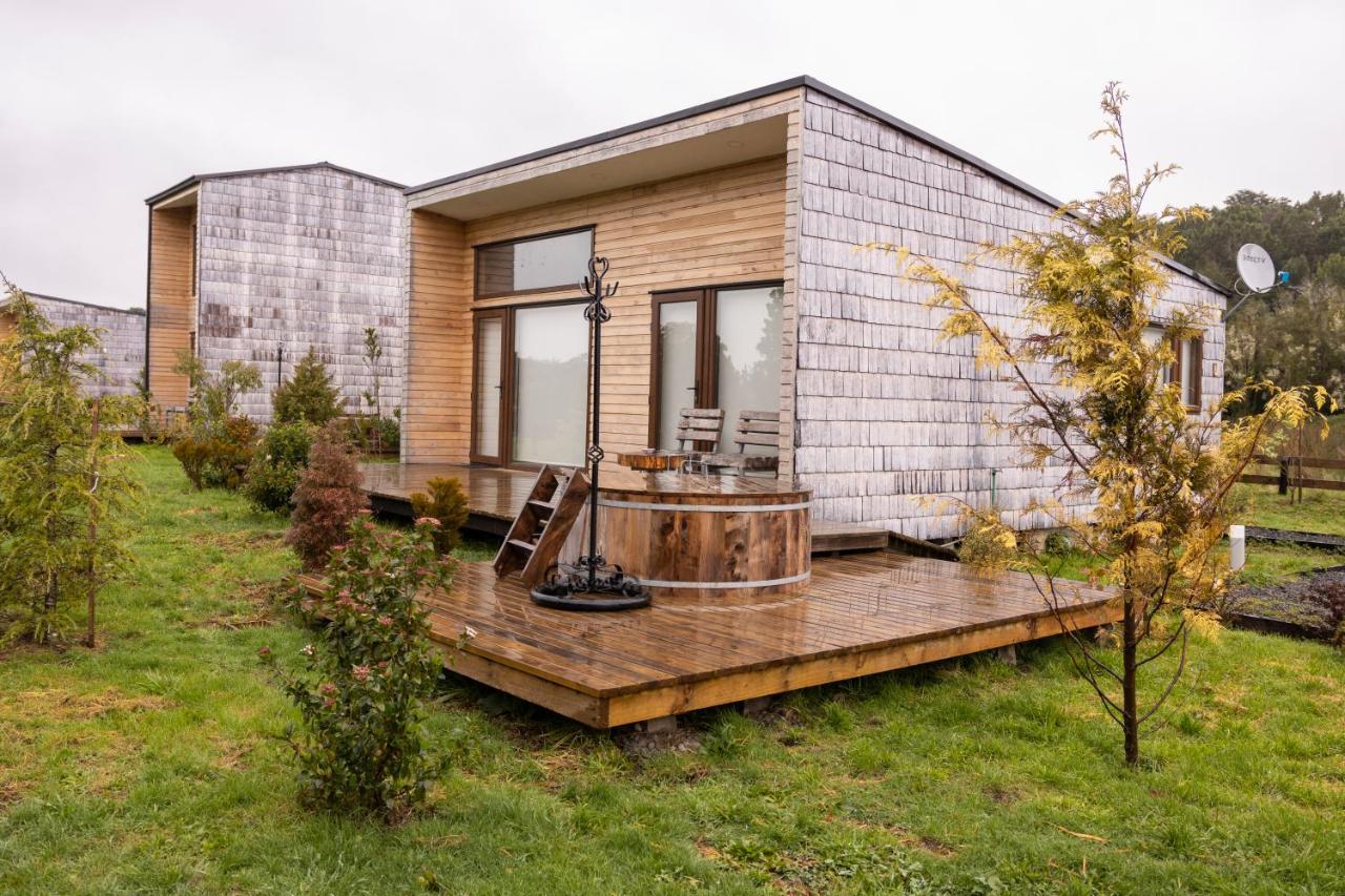 Cabanas Arrayanes De Huillinco En Chiloe Chonchi Luaran gambar